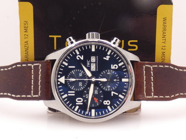 Cronografo IWC Pilot Day-Date IW3777 Edizione ' Il Piccolo Principe ' Automatico Acciaio CINTURINO SANTONI