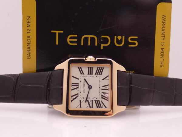Cartier Santos Dumont 30mm 2788 Oro Rosa 18Kt LIKE NEW BOX&PAPERS Anno 2018 Ref. W2009251
