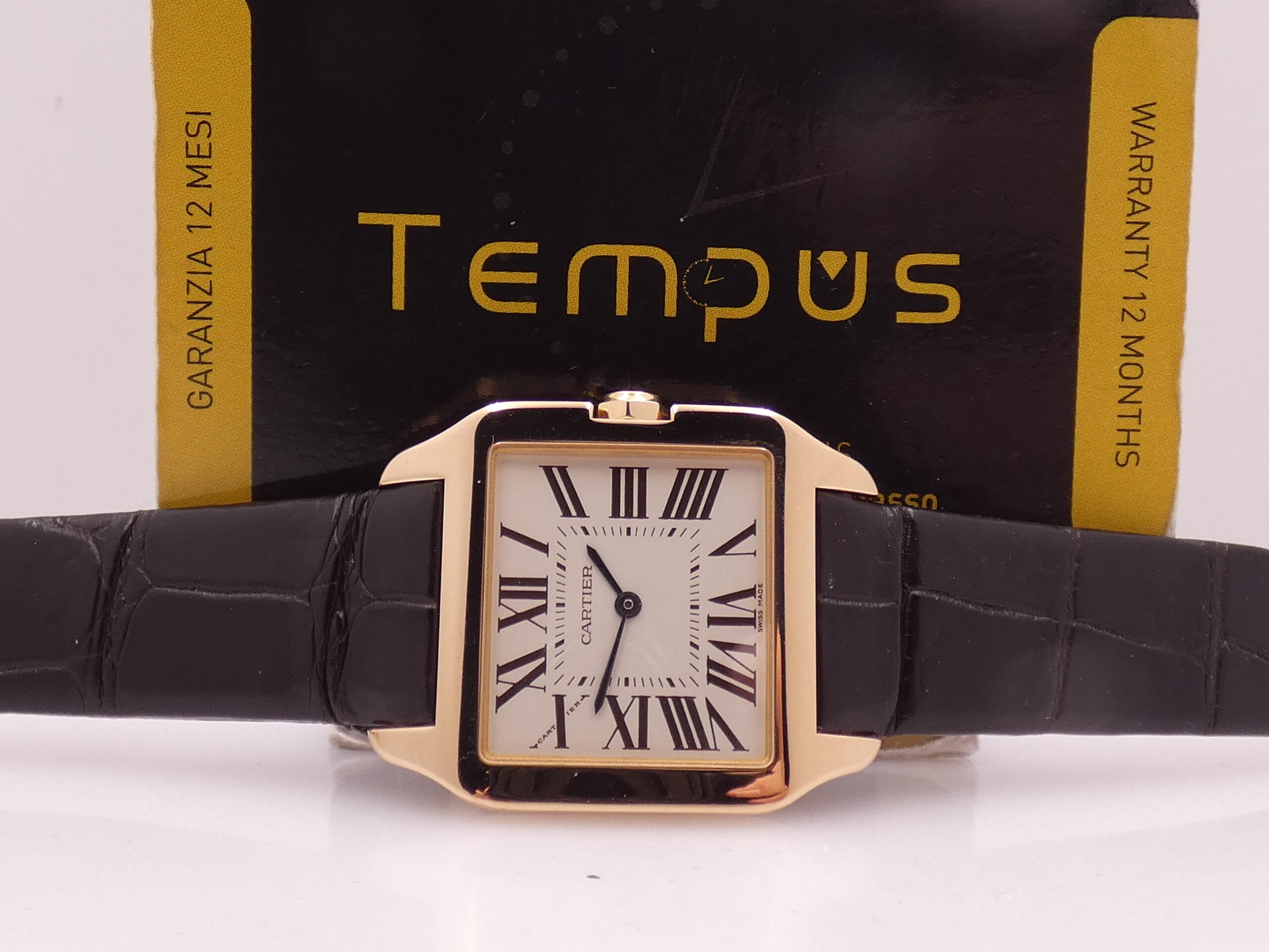 Cartier Santos Dumont 30mm 2788 Oro Rosa 18Kt LIKE NEW BOX&PAPERS Anno 2018 Ref. W2009251 - immagine 2