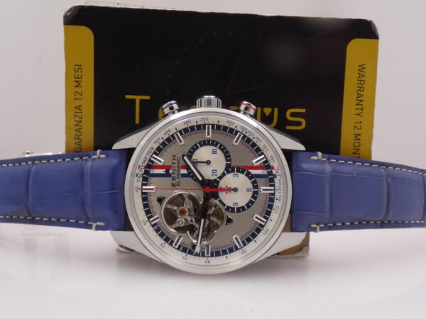 Zenith El Primero Chronomaster 1969 Tour Auto OPEN HEART BOX&PAPERS Anno 2015 Automatico Acciaio Edizione Limitata 500 pz