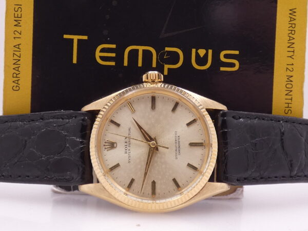 Rolex Oyster Perpetual 34 6567 Oro Massiccio 18Kt ANNO 1968 Rotore Butterfly Automatico Vintage