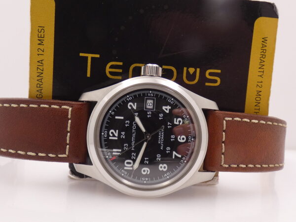 Hamilton Khaki Field Automatico LIKE NEW BOX&PAPERS Anno 2020 Acciaio Ref. H704450