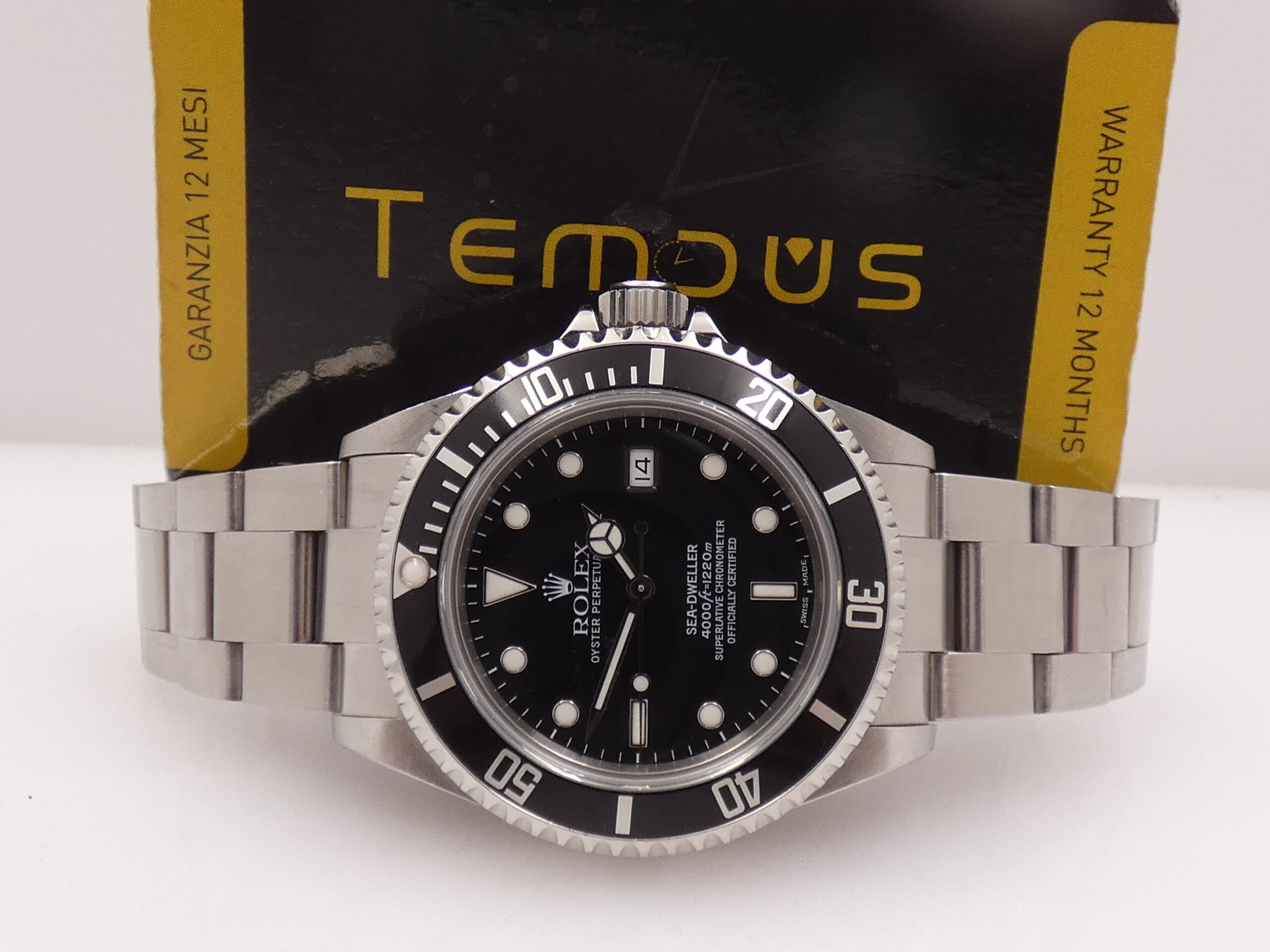 Rolex Sea-Dweller 4000 16600 BOX PAPERS & TAG PRICE Anno 2002 MAI LUCIDATO Automatico Acciaio SERVICED IN ROLEX Settembre 2020 - immagine 2