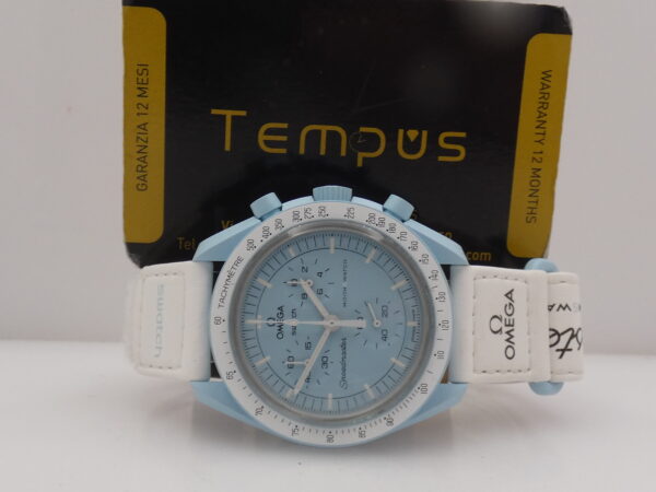 Cronografo Swatch Moonswatch x Omega "Mission To Uranus" WITH BOX Bioceramic Case Ref. SO33L100 Edizione Speciale