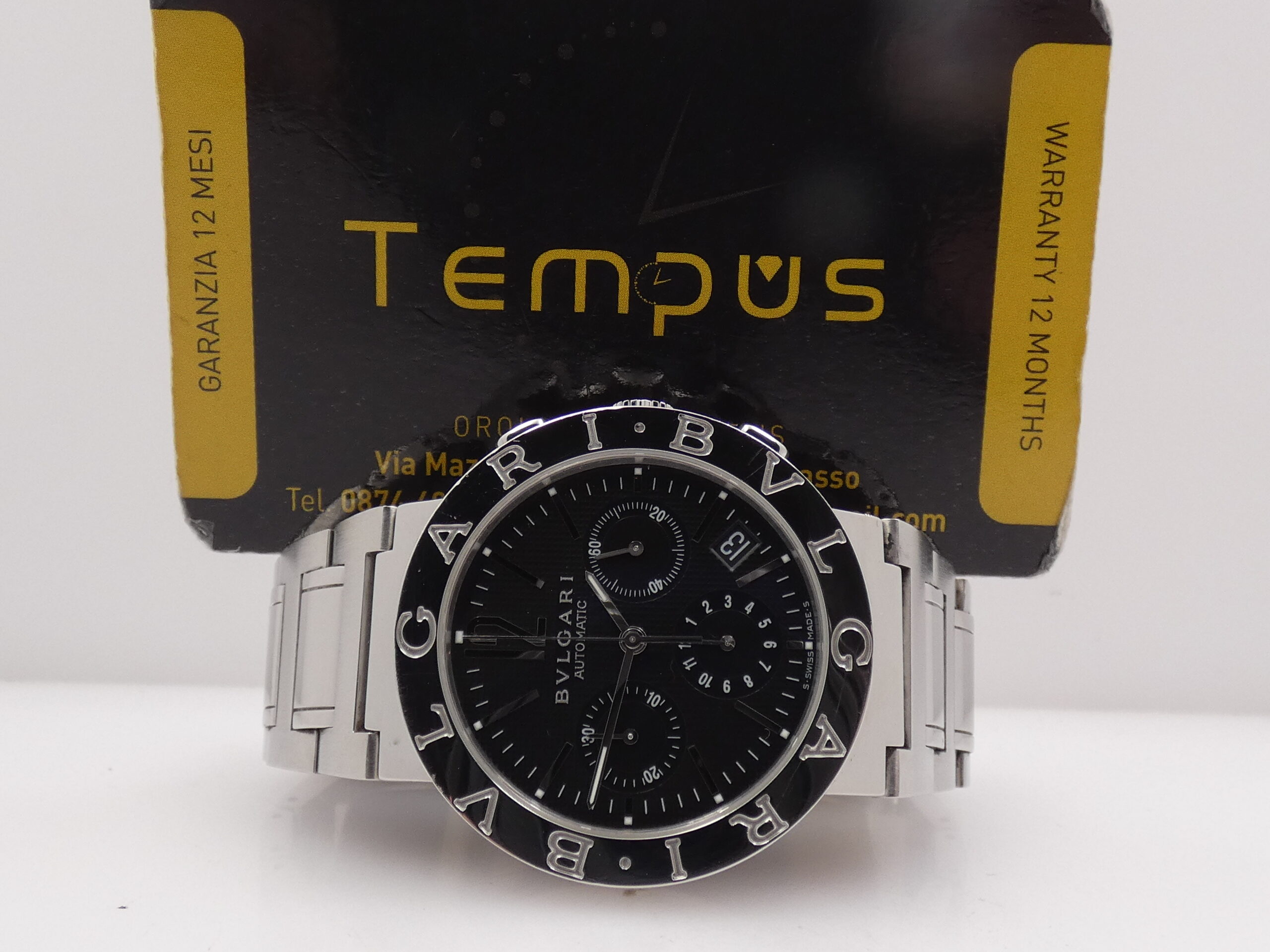 Cronografo Bulgari Bulgari BB 38 SS CH Honeycomb Dial Automatico Braccialato Acciaio ANNI 2000 - immagine 2