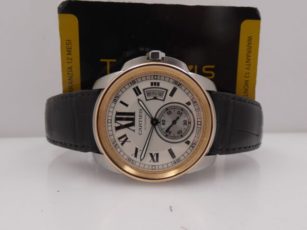 Cartier Calibre de Cartier 3389 Ghiera Oro Rosa 18Kt WITH PAPERS Anno 2013 Automatico Acciaio W7100039