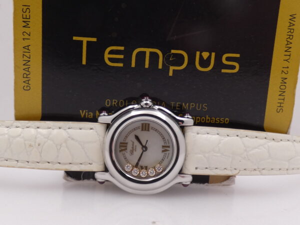 Chopard Happy Sport Lady M.O.P. & Diamanti Fluttuanti Quadrante "Happy" Anni 2000's Acciaio Ref. 27/8245-21