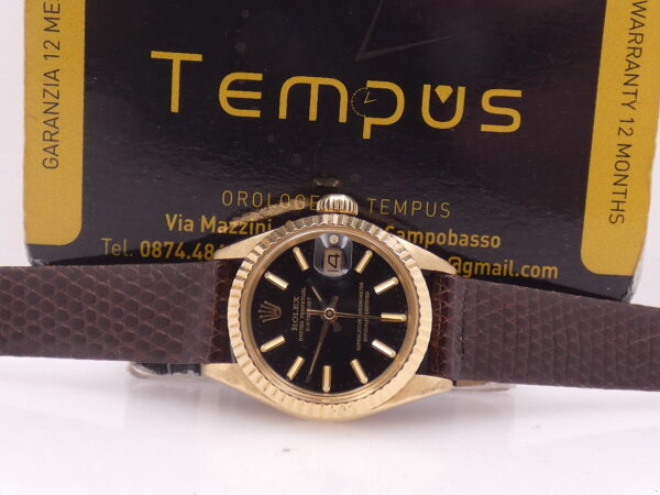 Rolex Lady-Datejust 6916 GILT DIAL Oro Massiccio 18Kt ANNO 1973 Automatico Wonderful Watch