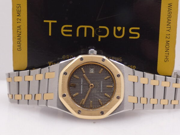 Audemars Piguet Royal Oak Lady Mid-Size 14470 Automatico Acciaio & Oro 18Kt With BOX Grey Dial ANNI '90 For Ladies