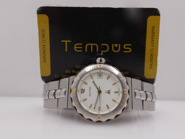 Eberhard & Co. Fly Matic Frecce Tricolori 42007 18Kt G.F. & Acciaio Automatico Anni 2000