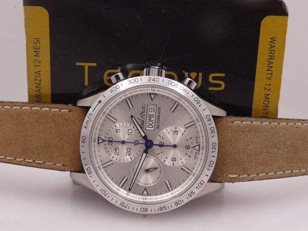 Cronografo Paul Picot Gentleman Sport Day-Date 2127S 42mm LIKE NEW BOX&PAPERS Automatico Acciaio
