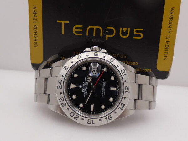 Rolex Explorer II 16570 JUST SERVICED Black Dial Anno 2002 Automatico Acciaio Braccialato Oyster