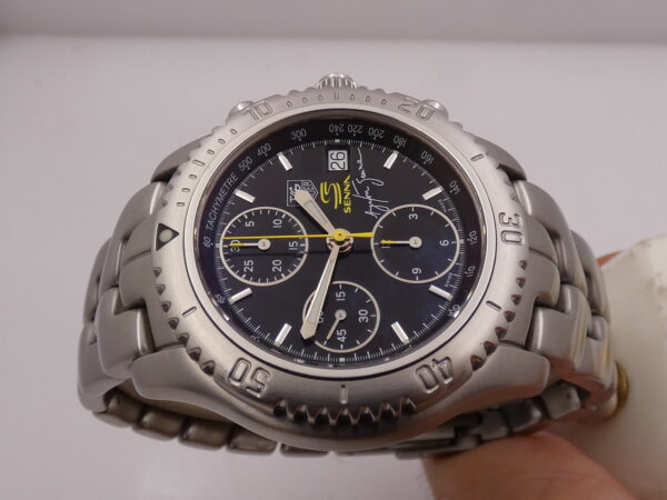 Cronografo TAG Heuer Link Ayrton Senna CT2115 WITH BOX Edizione Limitata Automatico Braccialato Acciaio Anni 2000
