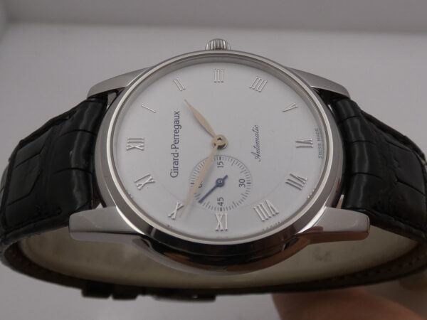 Girard Perregaux Small Second 9050 Automatico White Dial Acciaio ANNI 90 Classic Watch