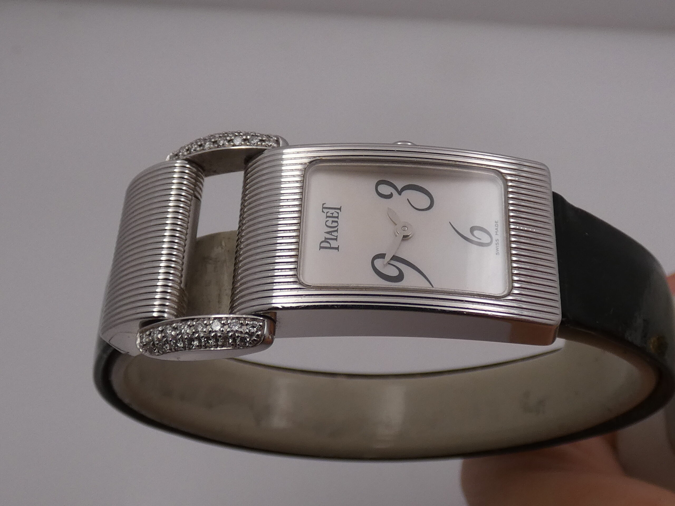 Piaget Protocole Lady 5322 Oro Bianco 18Kt & Anse Factory Diamonds M.O.P. DIAL ANNI 2000