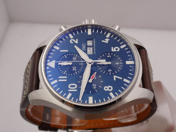 Cronografo IWC Pilot Day-Date IW3777 Edizione ' Il Piccolo Principe ' Automatico Acciaio CINTURINO SANTONI