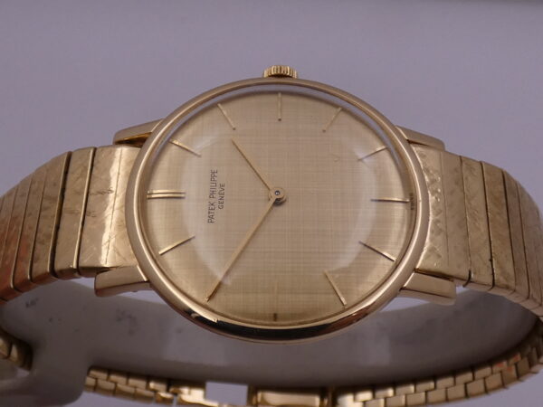 Patek Philippe Calatrava 3426 Bracciale Bark Oro Massiccio 18Kt Texured Dial ANNO 1965 Manuale Vintage