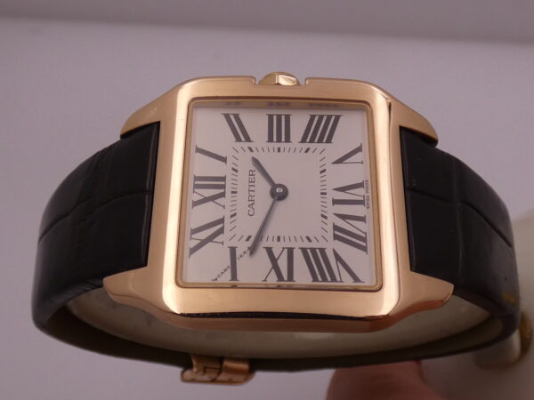Cartier Santos Dumont 30mm 2788 Oro Rosa 18Kt LIKE NEW BOX&PAPERS Anno 2018 Ref. W2009251