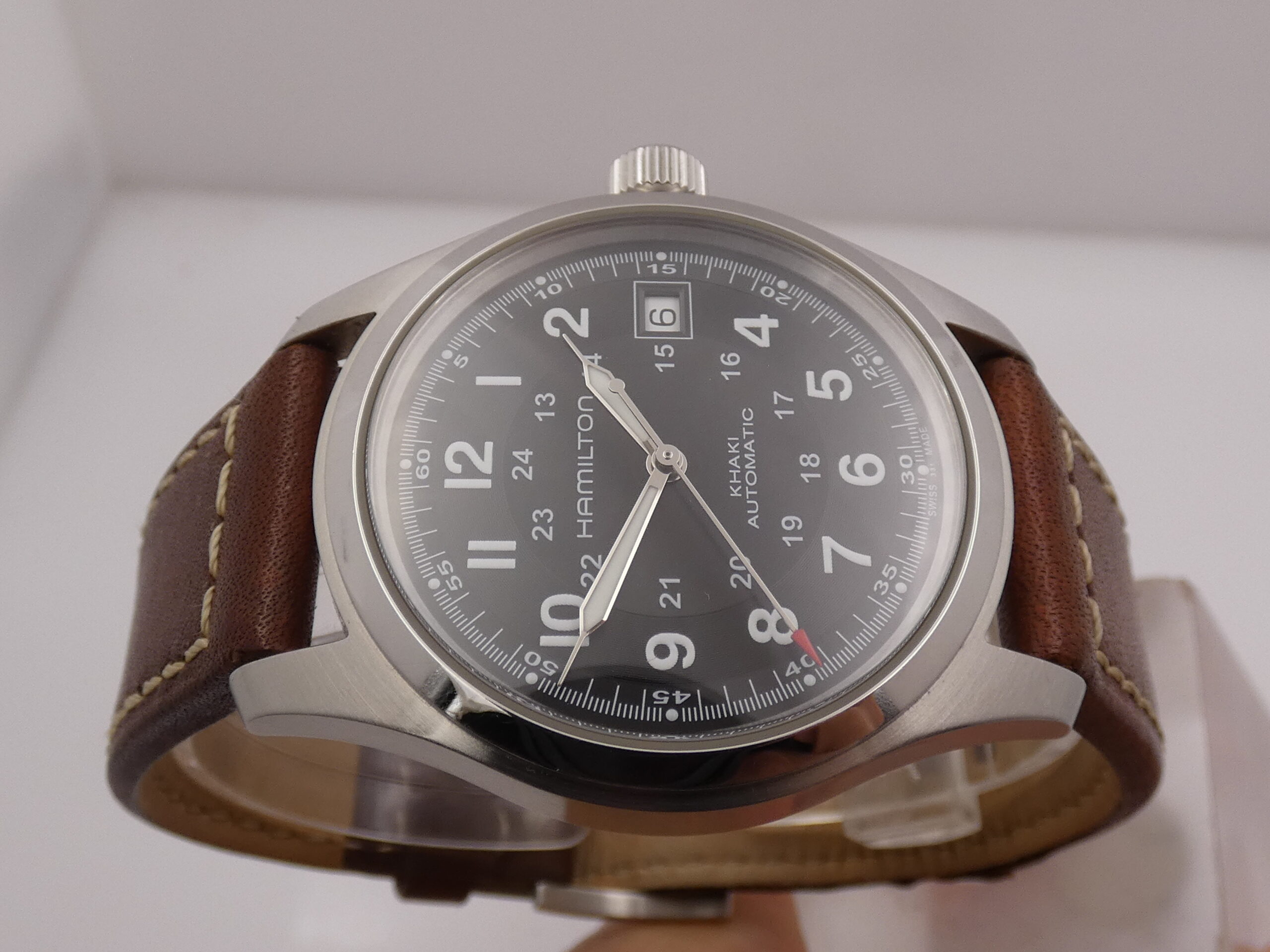 Hamilton Khaki Field Automatico LIKE NEW BOX&PAPERS Anno 2020 Acciaio Ref. H704450