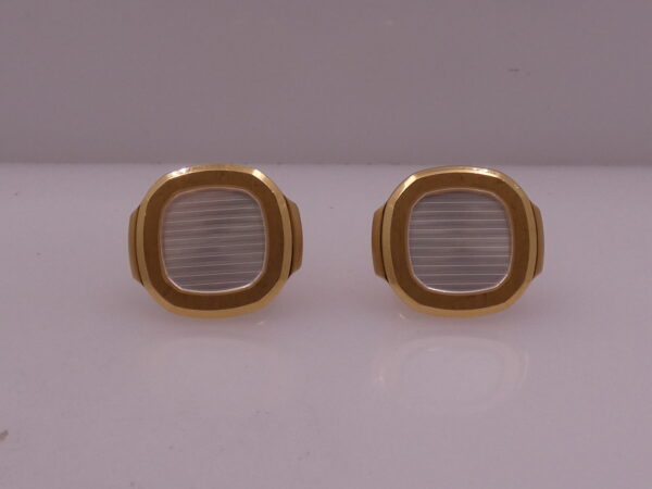 Patek Philippe Gemelli Nautilus da Uomo Madreperla & Oro Massiccio 18 Kt Ref. 205.9057J3