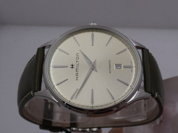 Hamilton Jazzmaster Thinline NEW BOX&PAPERS Light Green Soleil Dial Automatico Acciaio Ref. H385250