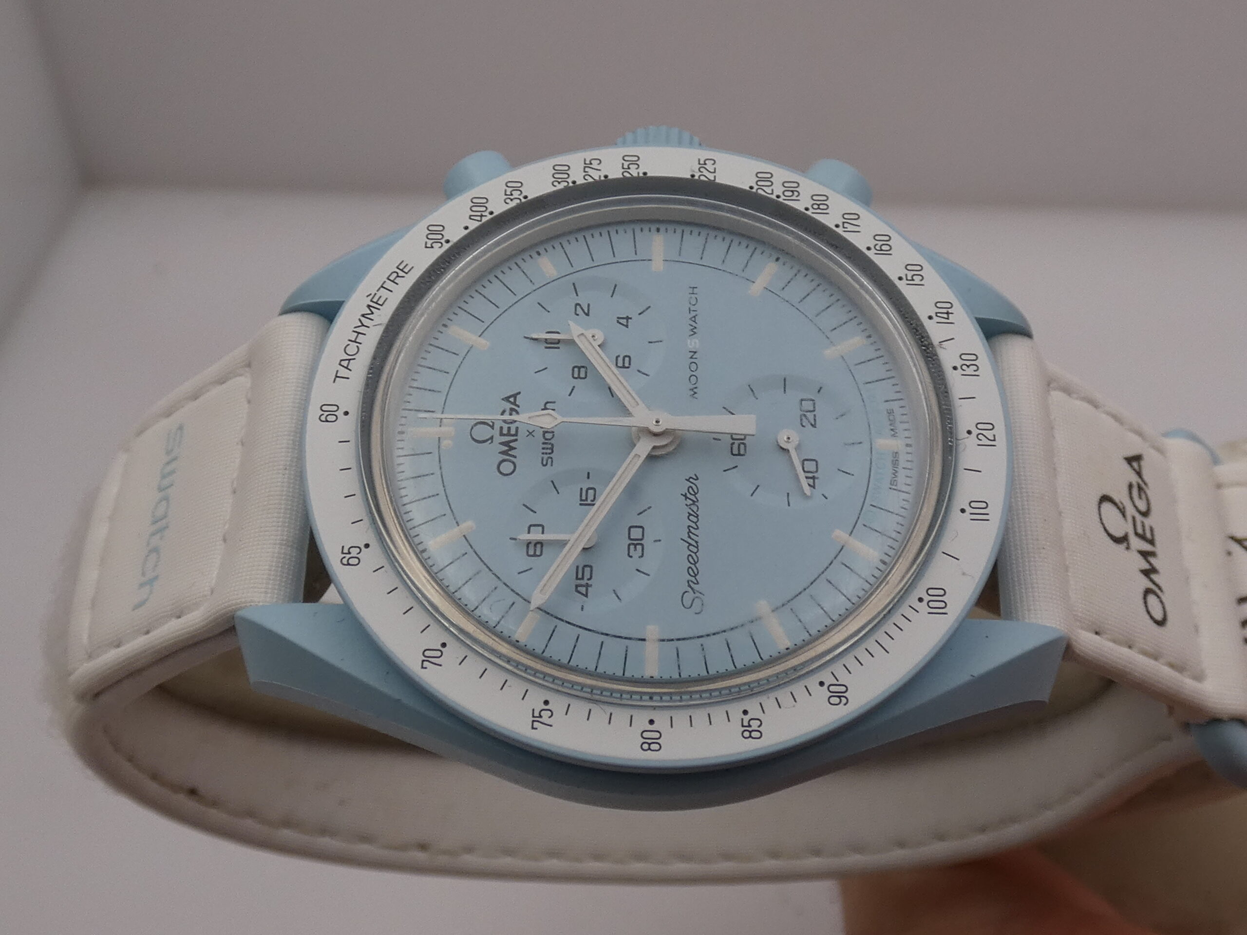 Cronografo Swatch Moonswatch x Omega "Mission To Uranus" WITH BOX Bioceramic Case Ref. SO33L100 Edizione Speciale
