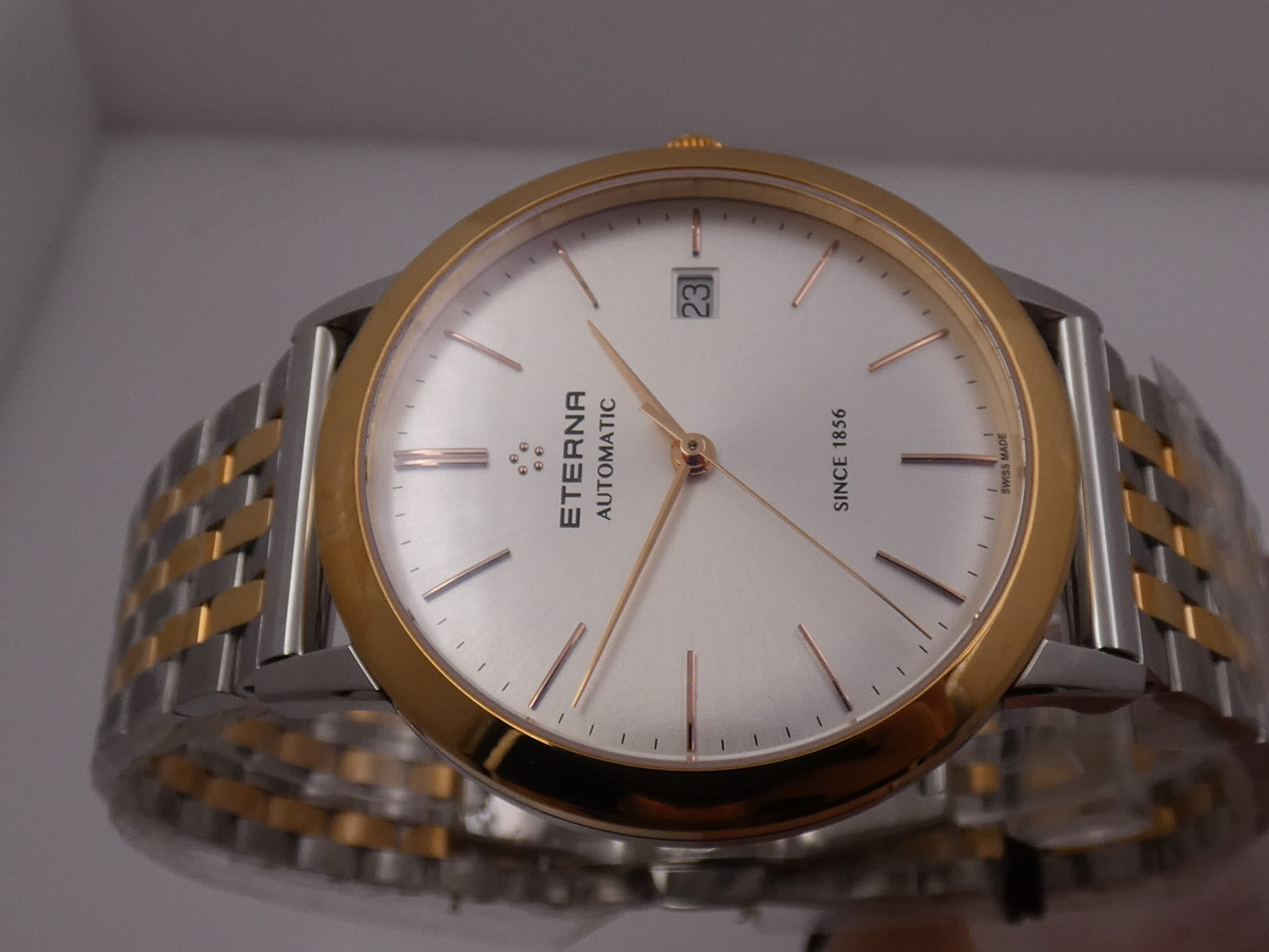 Eterna Eternity Acciaio&18Kt Rose G.F. Automatico NEW BOXPAPERS Anno 2024 Ref. 2700.53.11.1737 Mai Indossato