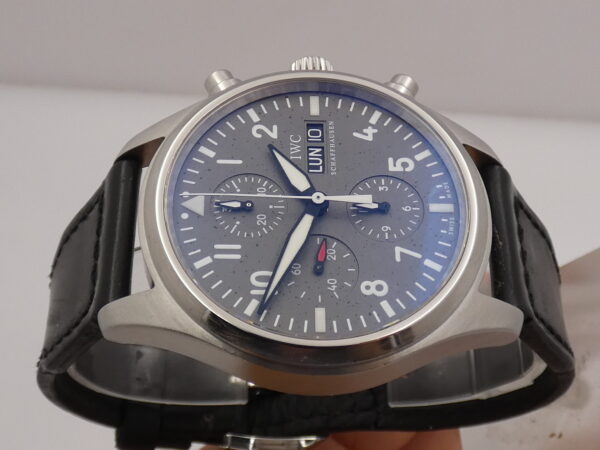Cronografo IWC Flieger Pilot Day-Date 42mm IW3717 Automatico Acciaio ANNI '2000