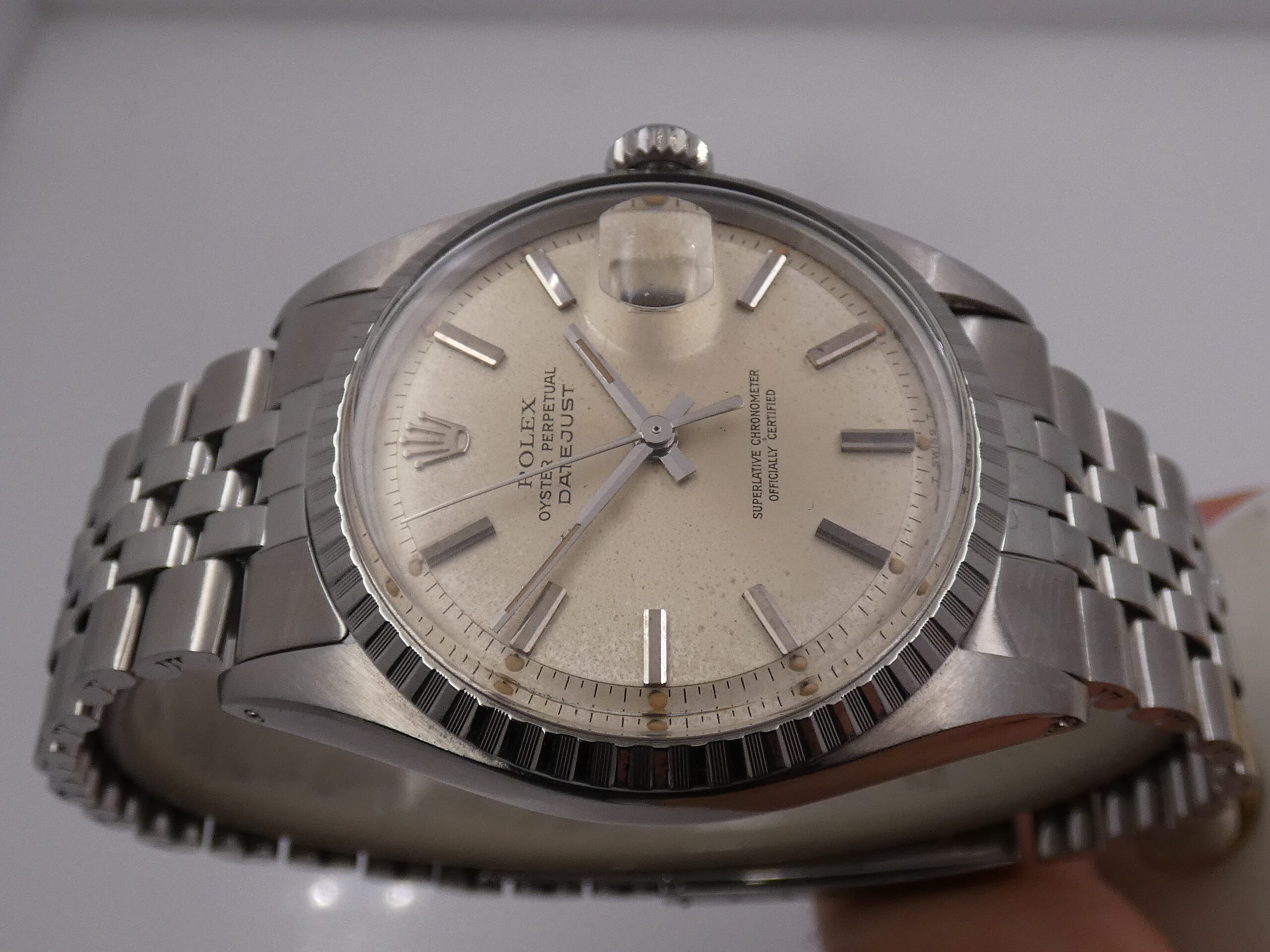Rolex Datejust 36 1603 Automatico ANNO 1969 Big Logo Bracciale Jubilee Vintage Acciaio