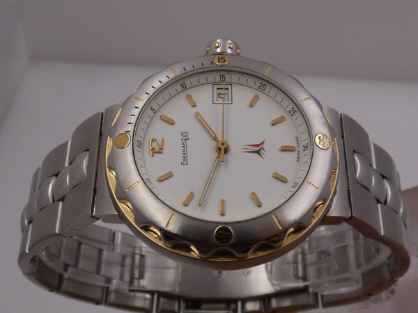 Eberhard & Co. Fly Matic Frecce Tricolori 42007 18Kt G.F. & Acciaio Automatico Anni 2000