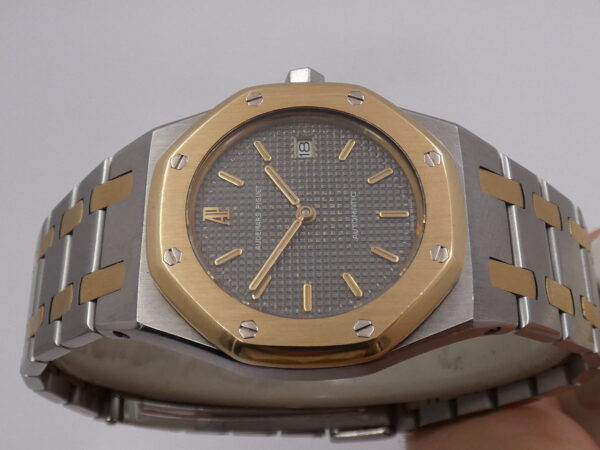Audemars Piguet Royal Oak Lady Mid-Size 14470 Automatico Acciaio & Oro 18Kt With BOX Grey Dial ANNI '90 For Ladies
