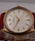 Rolex Oyster Perpetual 34 6285 Oro Rosa 18Kt Honeycomb Dial Semi Bubble Back Automatico Anni 1950's