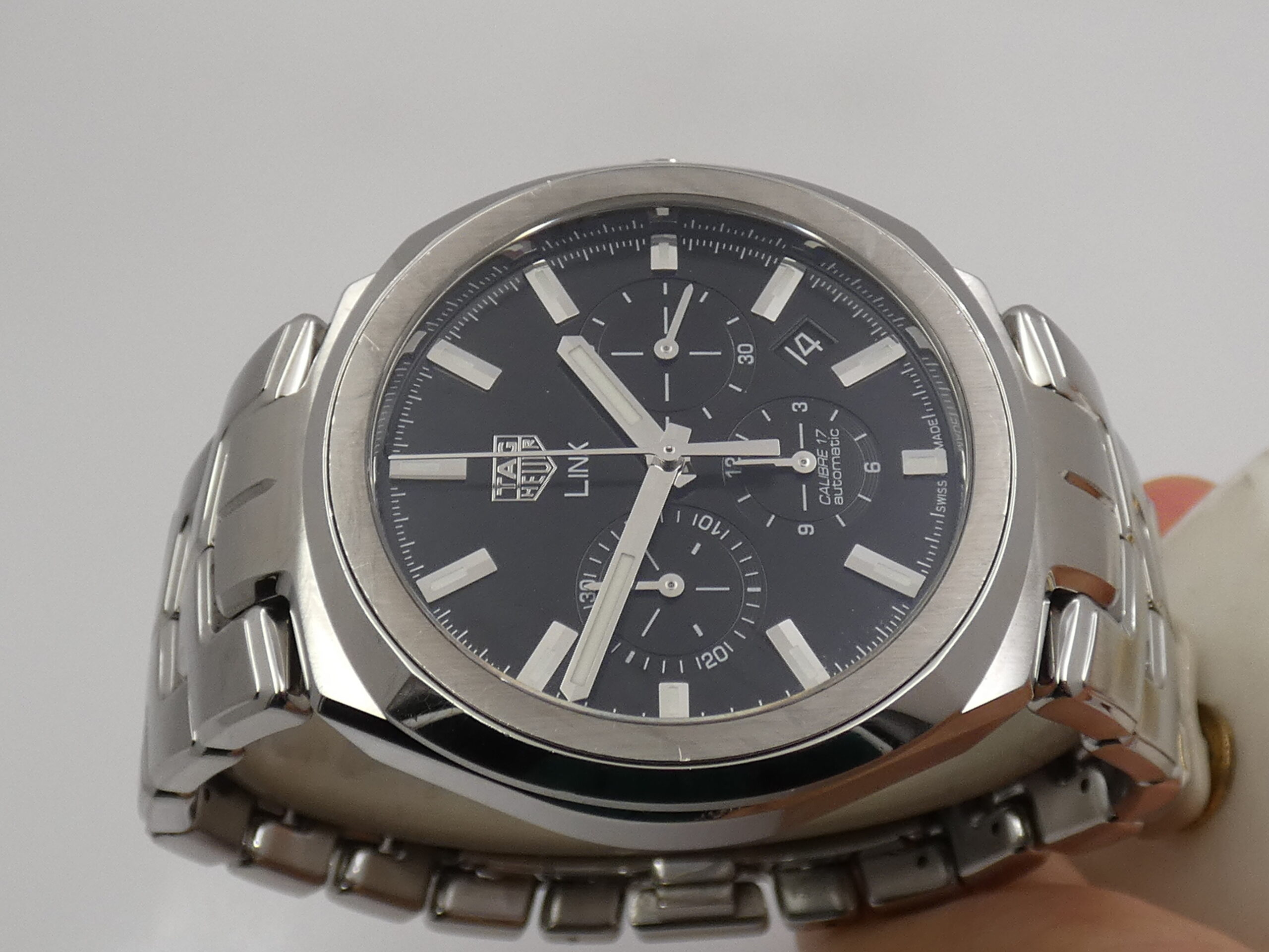 Cronografo TAG Heuer Link Calibre 17 Automatic CBC2110 With LINK BRACELET Acciaio