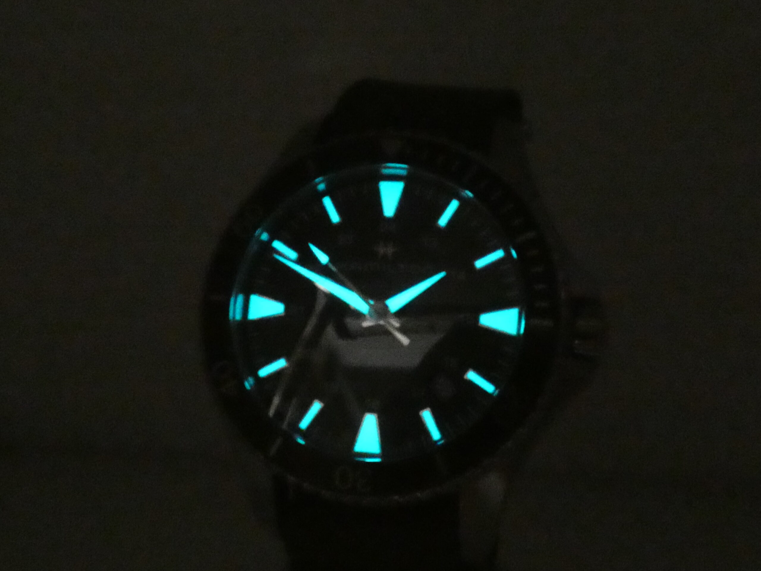 Hamilton Khaki Navy Scuba Green NEW BOX&PAPERS Automatico Mai Indossato Acciaio H82375961 - immagine 12