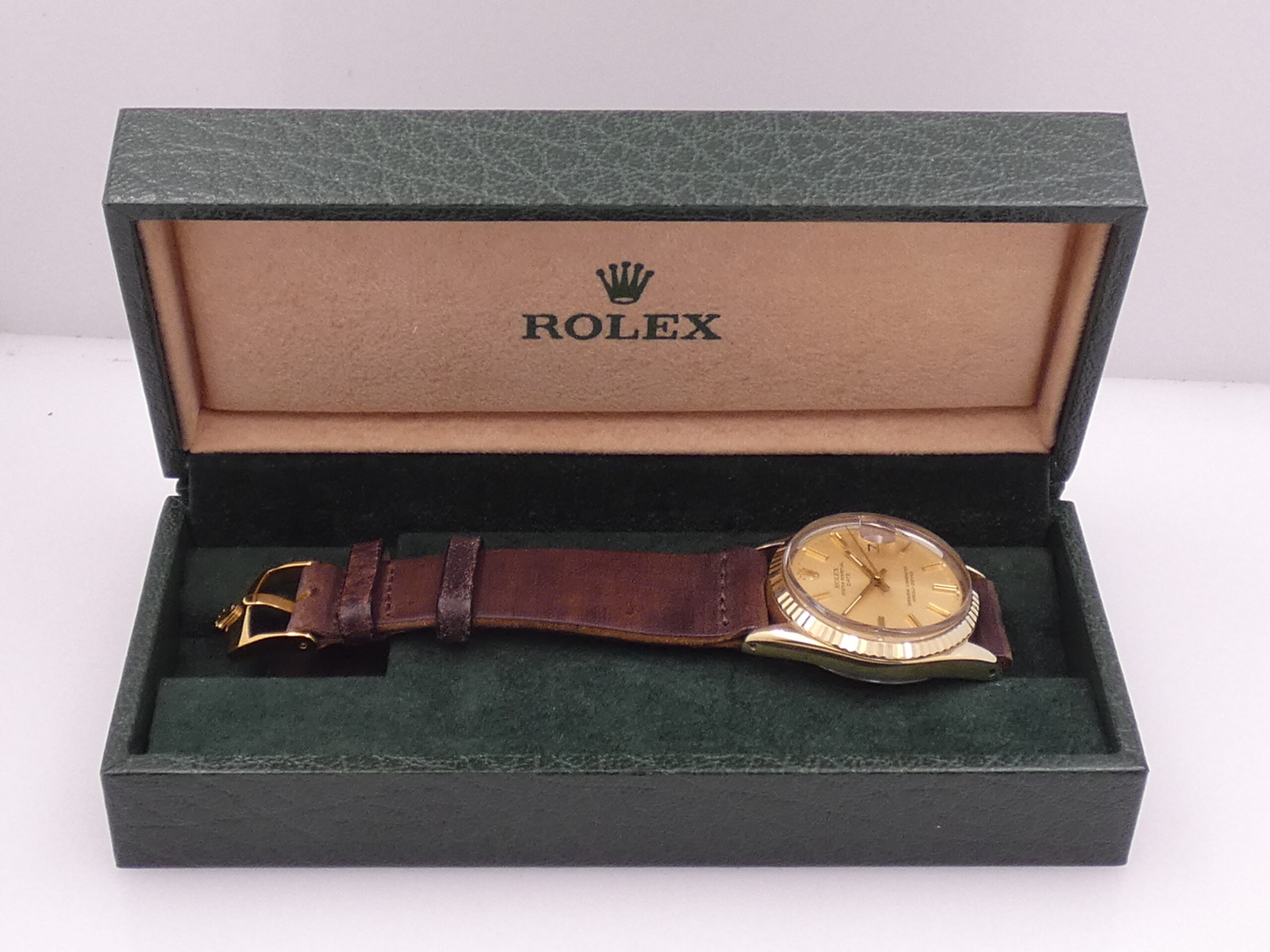 Rolex Rare 1550 Automatico Laminata Oro 18Kt ANNO 1977 Vintage - immagine 12