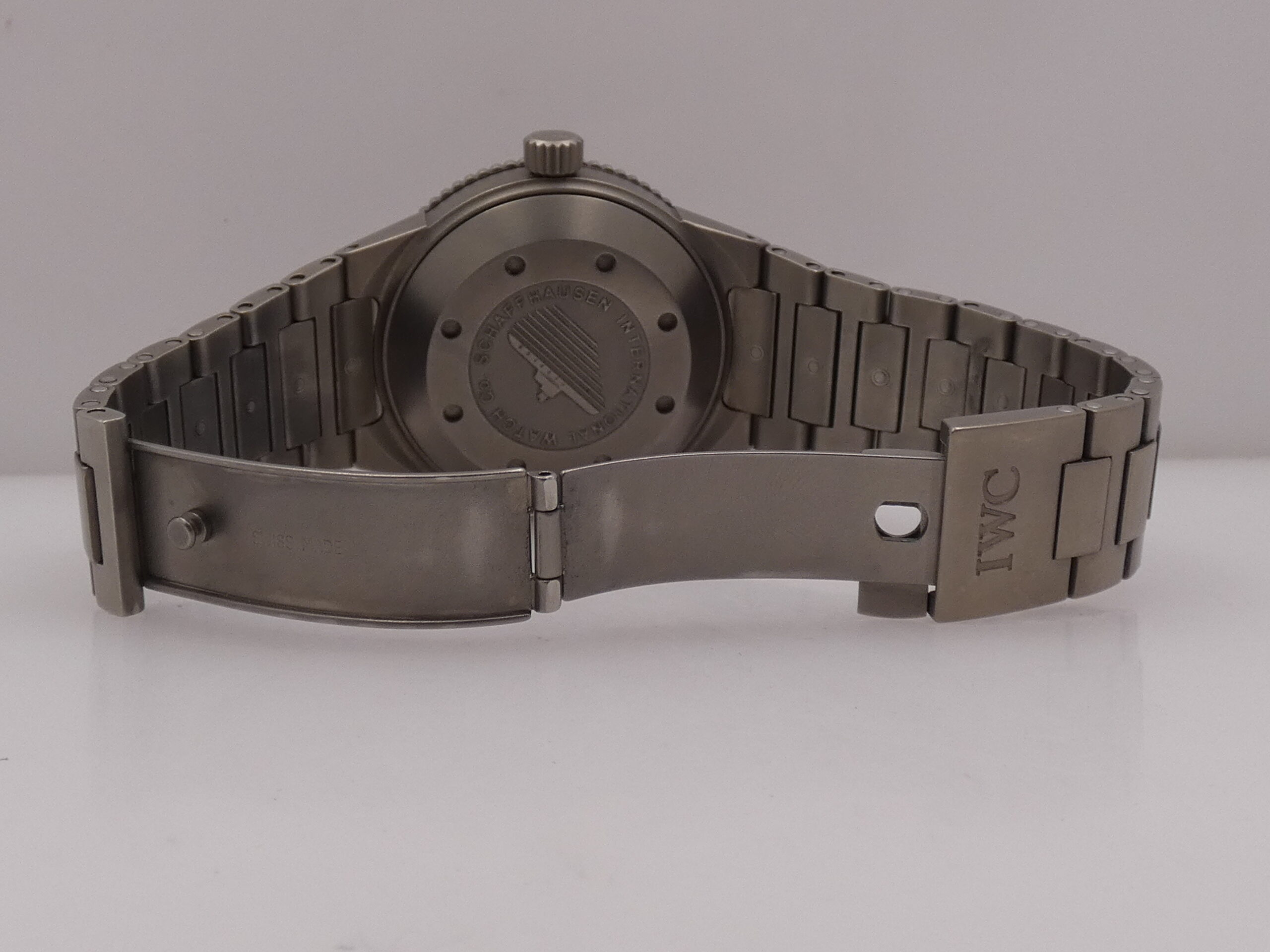 IWC Aquatimer Automatic 2000 GST 2000m IW353601 Black Dial Titanio Anni 2000 Braccialato - immagine 12