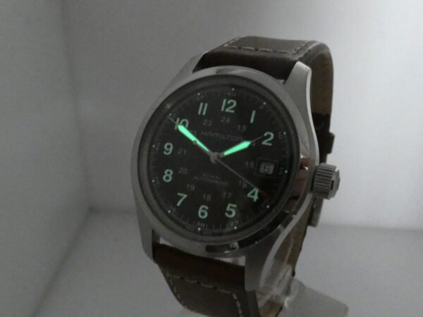 Hamilton Khaki Field Automatico LIKE NEW BOX&PAPERS Anno 2020 Acciaio Ref. H704450