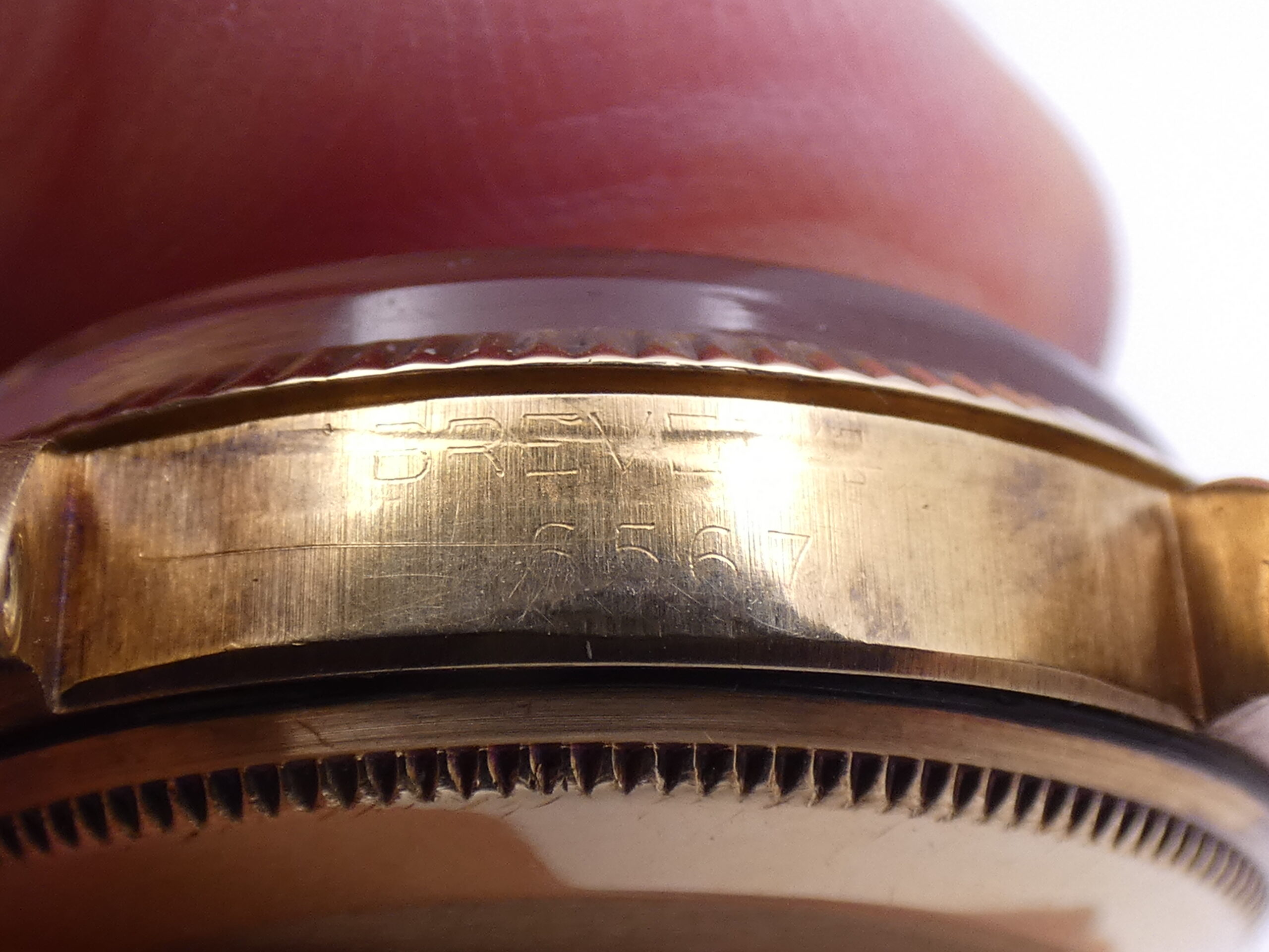 Rolex Oyster Perpetual 34 6567 Oro 14Kt Automatico Rotore a Farfalla ANNI 50 Vintage - immagine 12