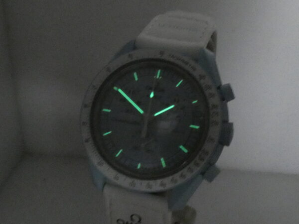 Cronografo Swatch Moonswatch x Omega "Mission To Uranus" WITH BOX Bioceramic Case Ref. SO33L100 Edizione Speciale