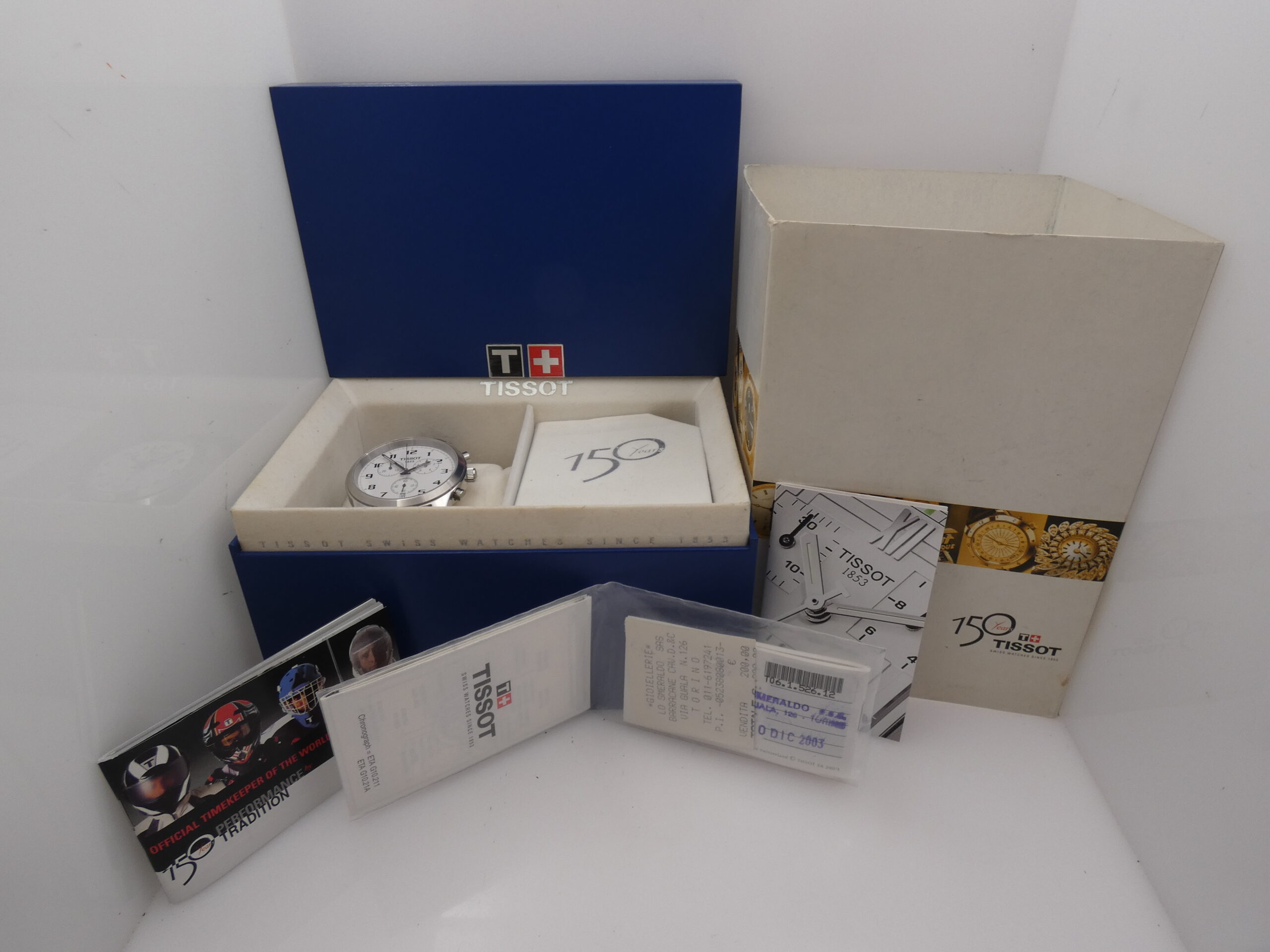 Cronografo Tissot T-Tempo Classic Collection XXL BOX&PAPERS Anno 2003 Acciaio Ref. T06.1.526.12 - immagine 12