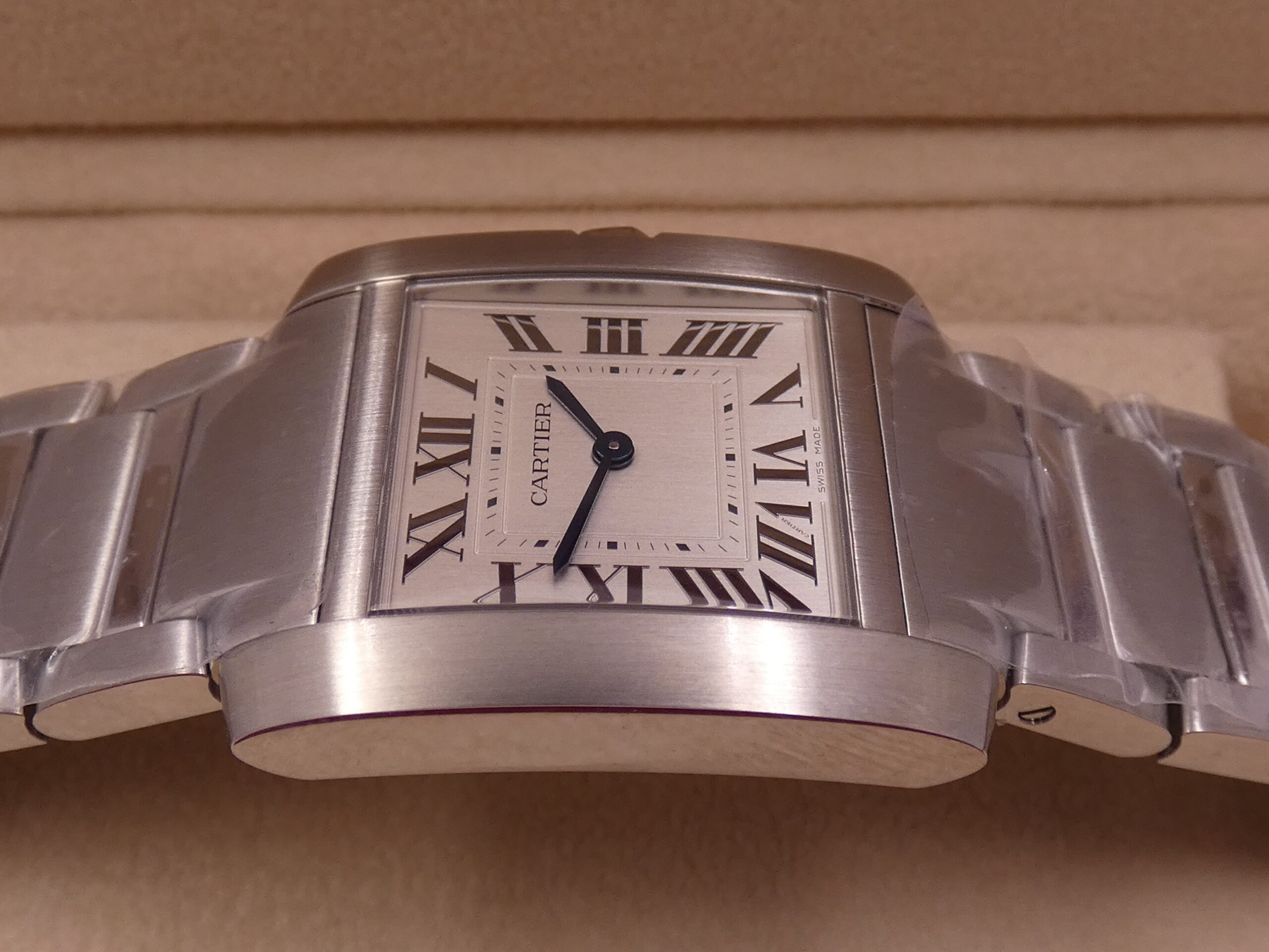 Cartier Tank Française 4476 NUOVO FULL STICKERED with TAG PRICE Acciaio Ref. WSTA0074 - immagine 11