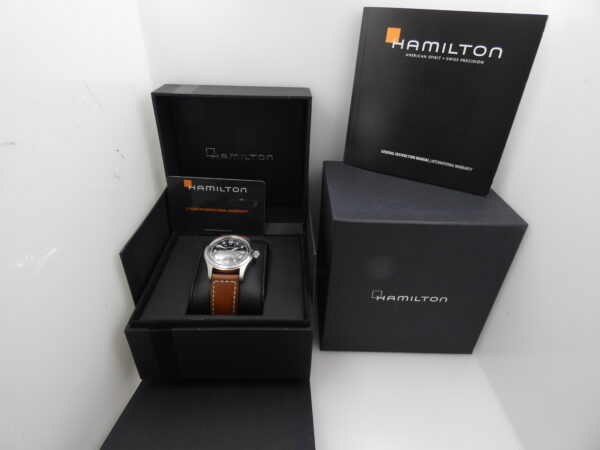 Hamilton Khaki Field Automatico LIKE NEW BOX&PAPERS Anno 2020 Acciaio Ref. H704450