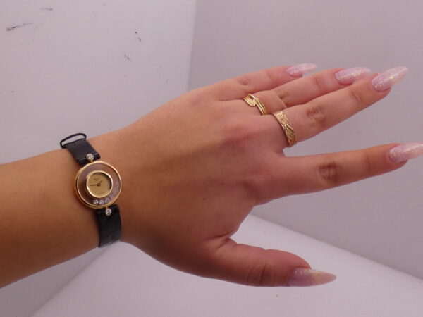 Chopard Happy Diamonds Lady 20/3929 Oro Massiccio 18Kt Floating Diamonds Dial Anni 2000