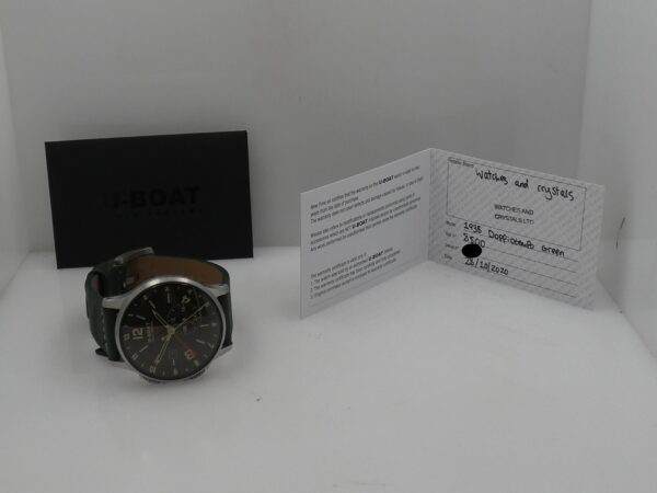 U-Boat Italo Fontana 1938 Doppiotempo Green GMT 8500 Automatico With PAPERS Anno 2020 Dual Crown