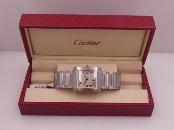 Cartier Tank Française 4476 NUOVO FULL STICKERED with TAG PRICE Acciaio Ref. WSTA0074
