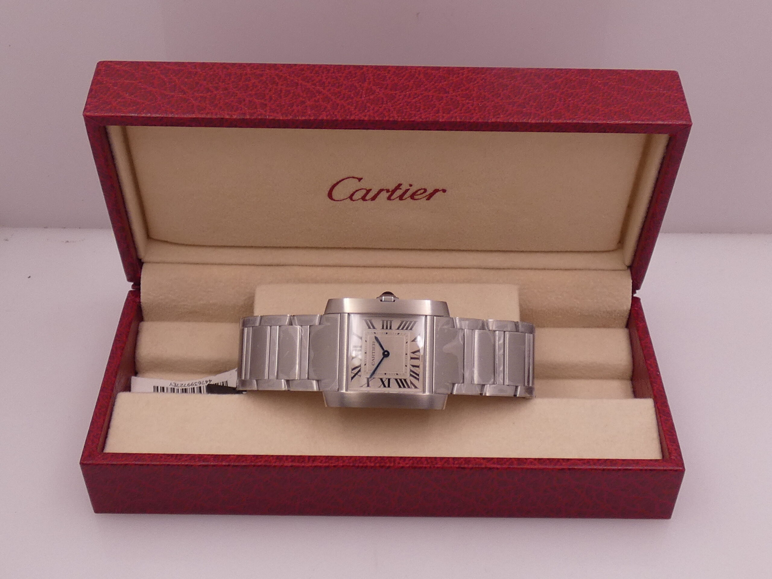 Cartier Tank Française 4476 NUOVO FULL STICKERED with TAG PRICE Acciaio Ref. WSTA0074 - immagine 12