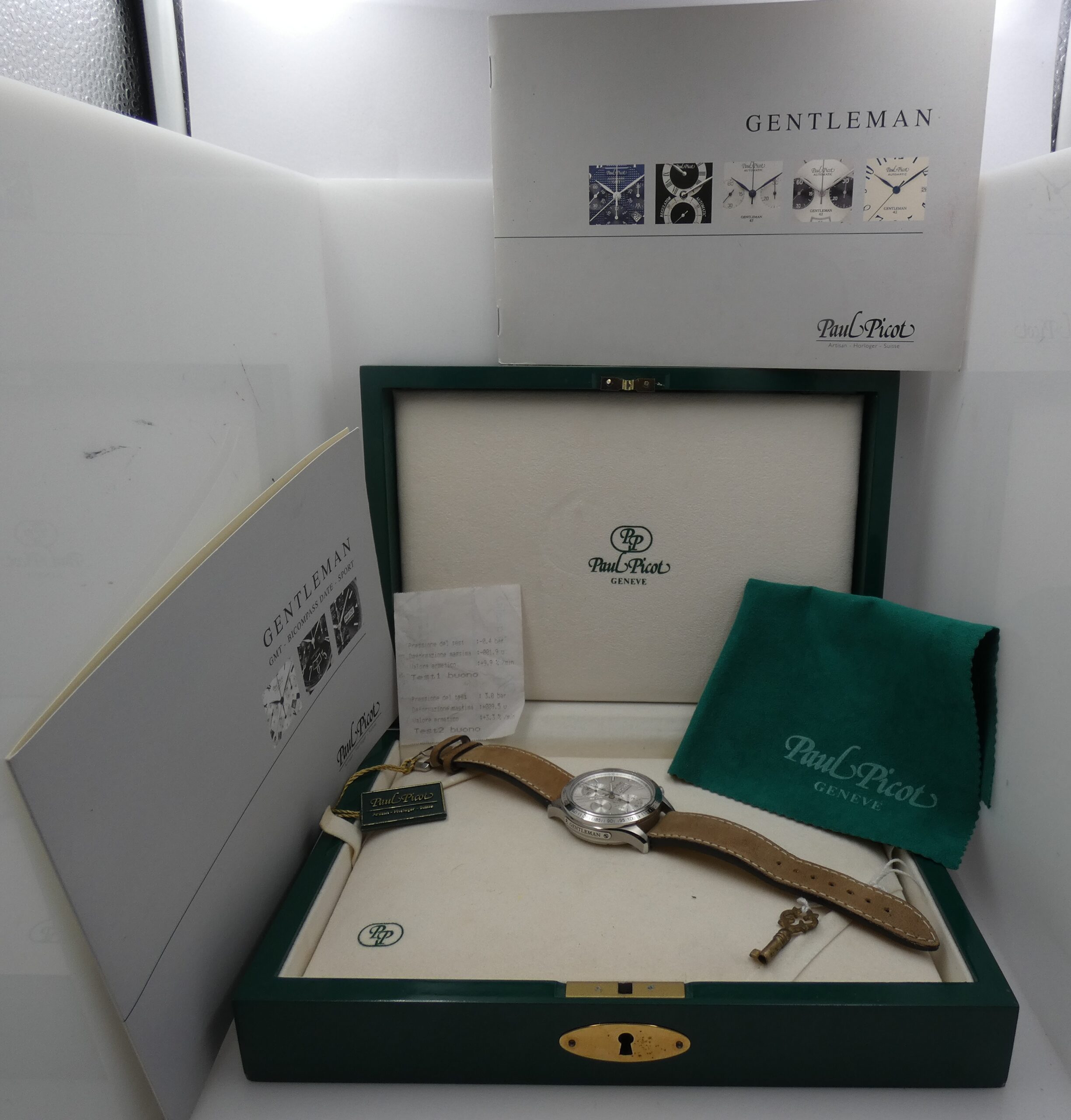 Cronografo Paul Picot Gentleman Sport 2127S 42mm LIKE NEW BOX&PAPERS Automatico Anno 2020 Acciaio - immagine 12