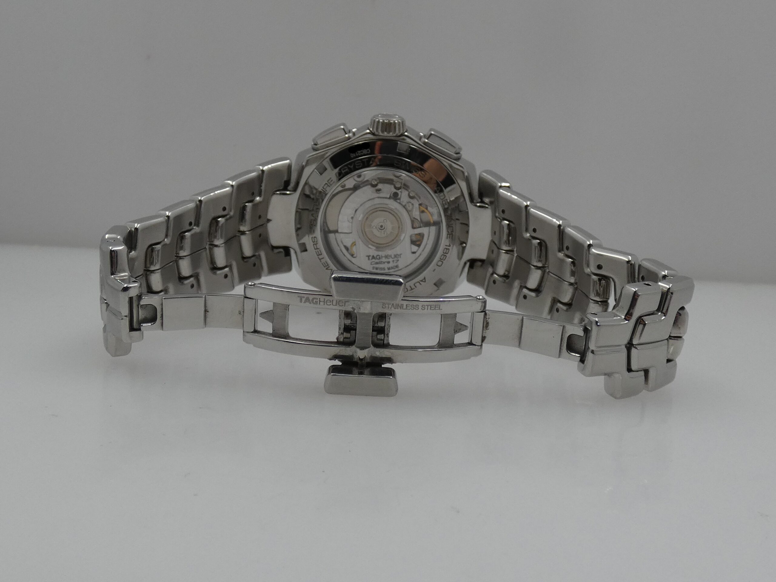 Cronografo TAG Heuer Link Calibre 17 Automatic CBC2110 With LINK BRACELET Acciaio - immagine 13