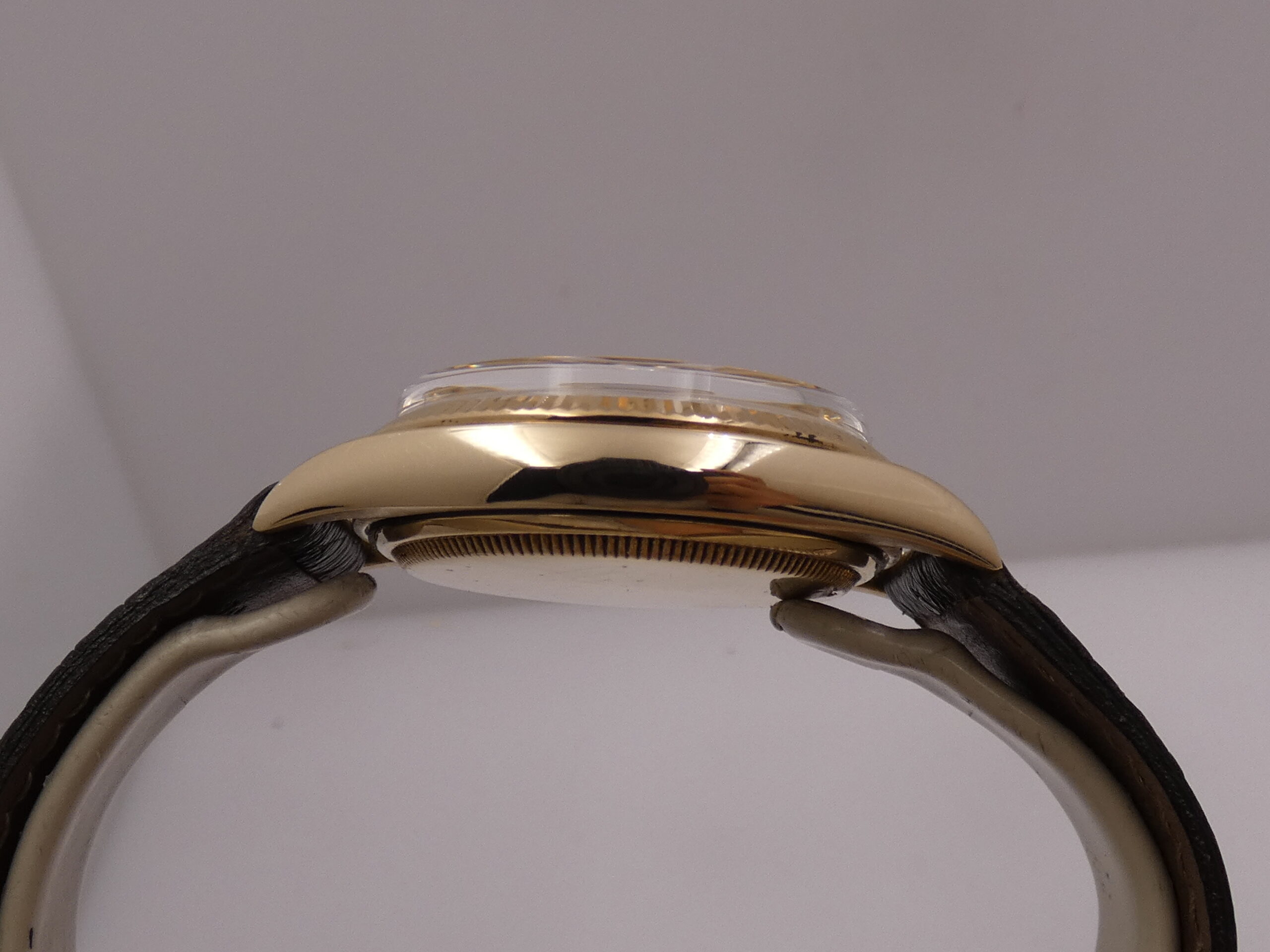 Rolex Datejust 36 6605 Oro Massiccio 18Kt ANNO 1973 Automatic Butterfly Rotor Vintage Watch - immagine 14