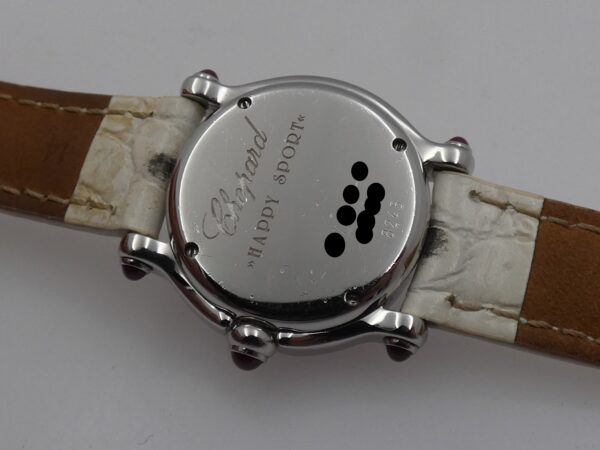 Chopard Happy Sport Lady M.O.P. & Diamanti Fluttuanti Quadrante "Happy" Anni 2000's Acciaio Ref. 27/8245-21